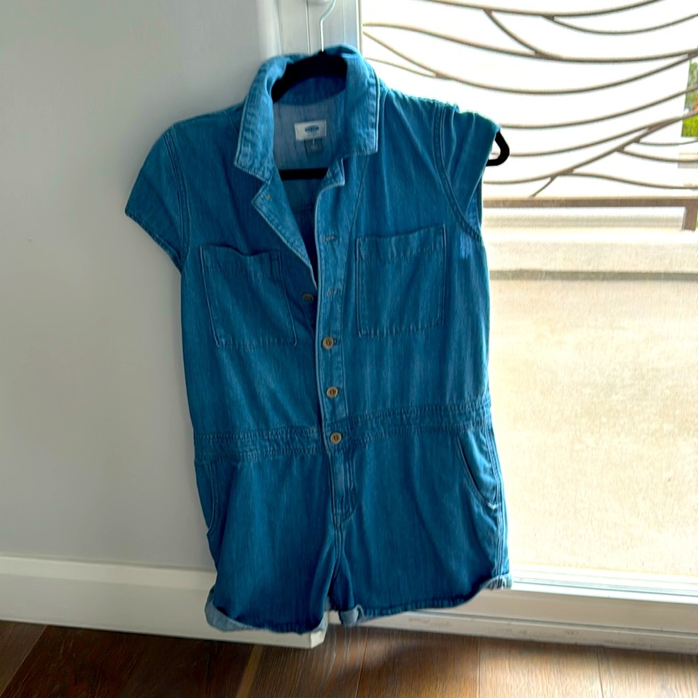Denim romper